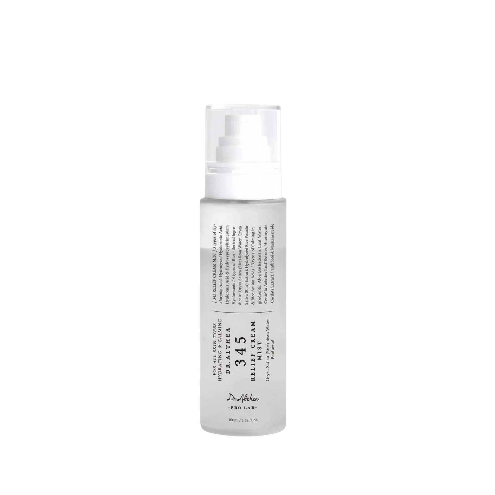 Bruma hidratante facial Dr. Althea 345 Relief Cream Mist com ácido hialurônico