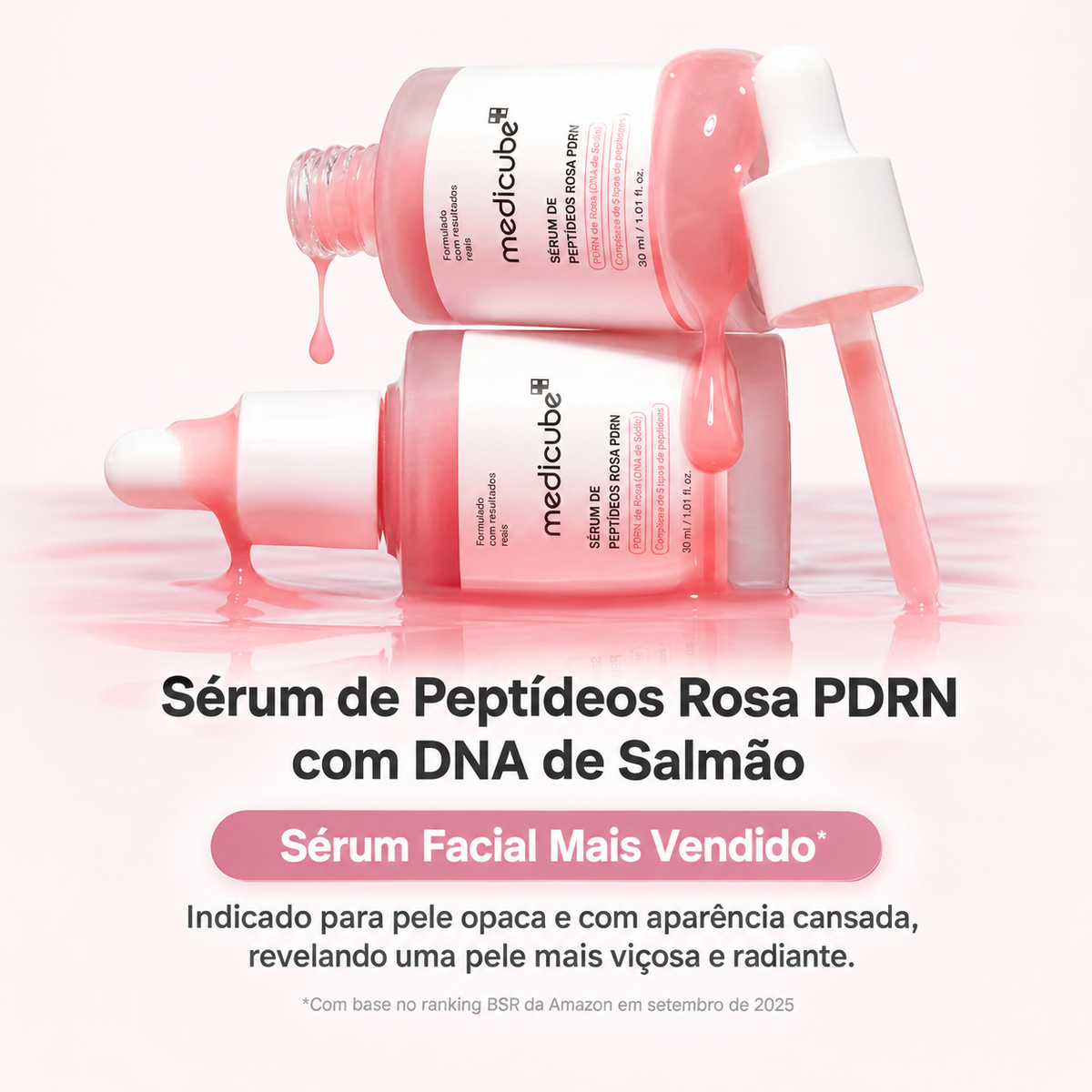 Sérum Iluminador Medicube PDRN Pink Peptide | Luminosidade, Elasticidade e Tom Uniforme - Dermora