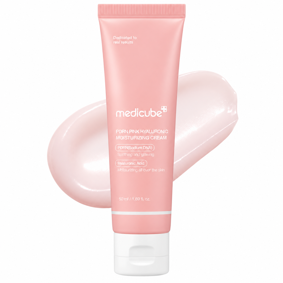 Medicube Creme Facial Rosa com PDRN e Peptídeos Hidratante e Firmador - Dermora