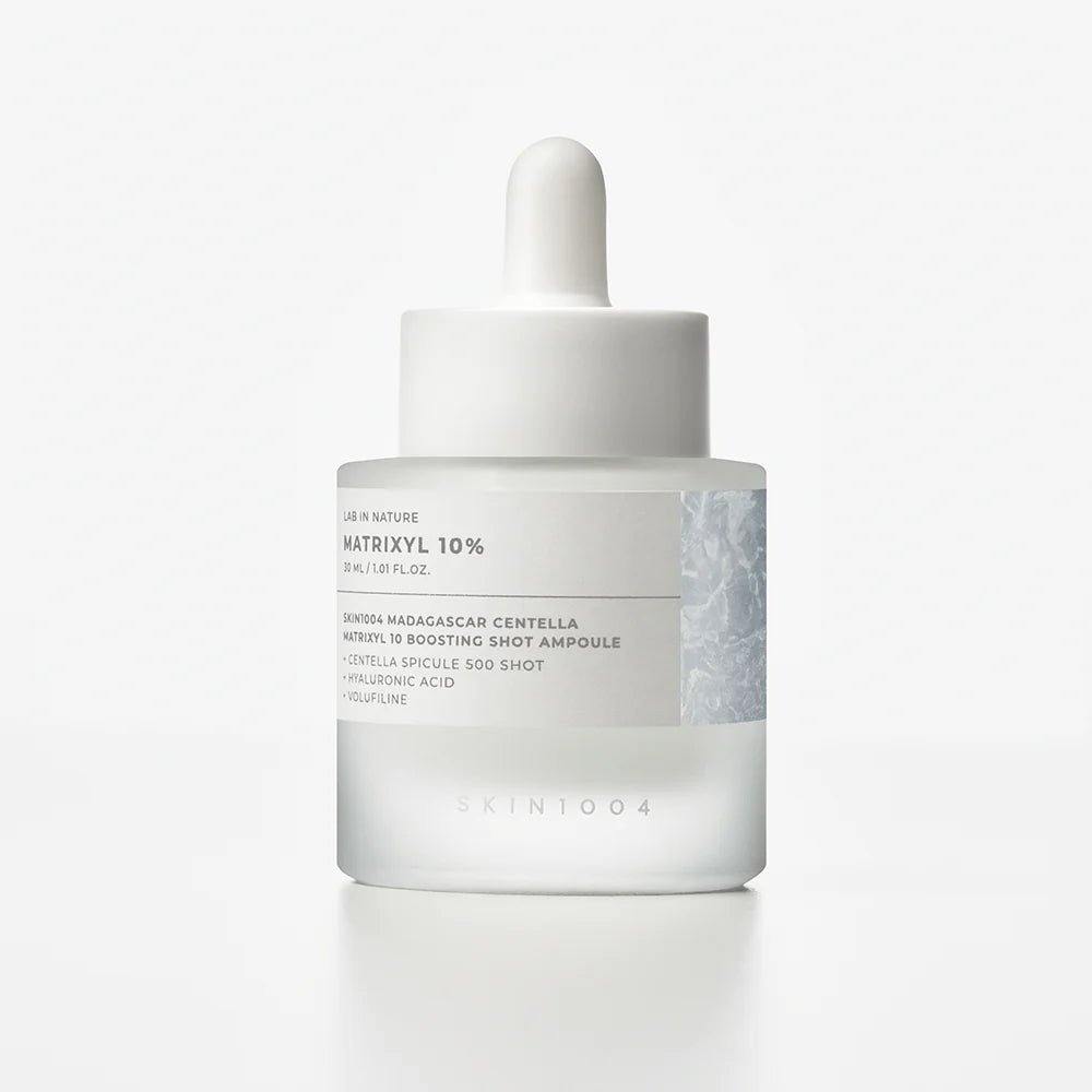 Ampola Matrixyl 10% SKIN1004 | Firmeza, Hidratação e Efeito Preenchedor - Dermora
