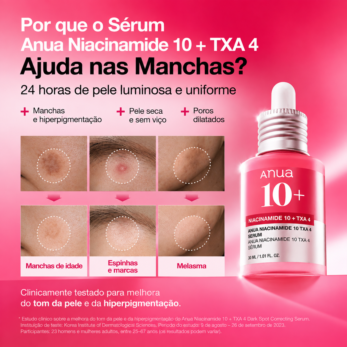 Sérum Anua Niacinamide 10 TXA 4 para manchas do kit Spotless Skin Duo
