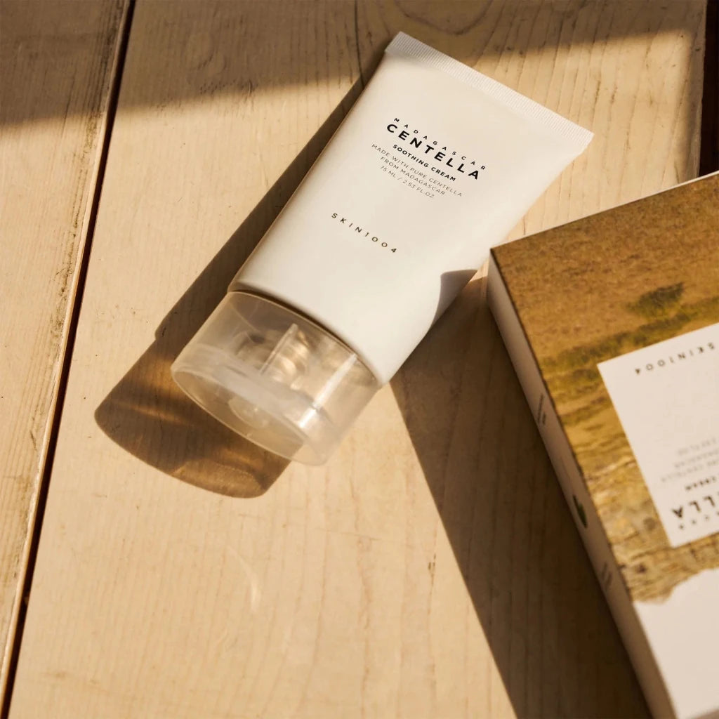 Creme Calmante de Centella SKIN1004 | Hidratação e Barreira Fortalecida - Dermora