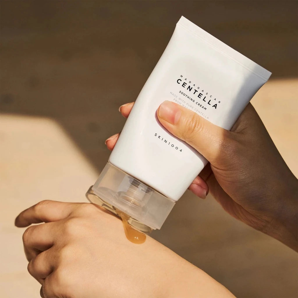 Creme Calmante de Centella SKIN1004 | Hidratação e Barreira Fortalecida - Dermora
