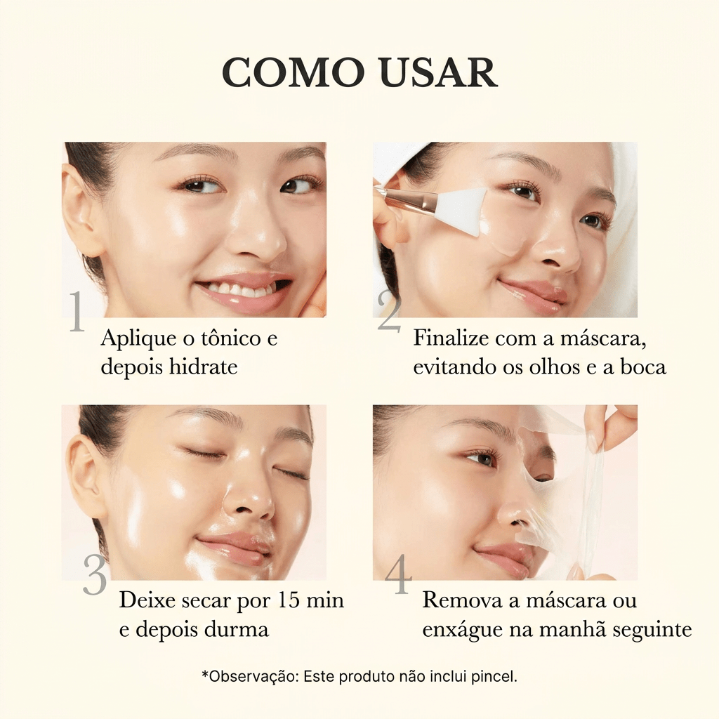 Máscara Noturna Medicube Ácido Kójico e Cúrcuma para Glow - Dermora