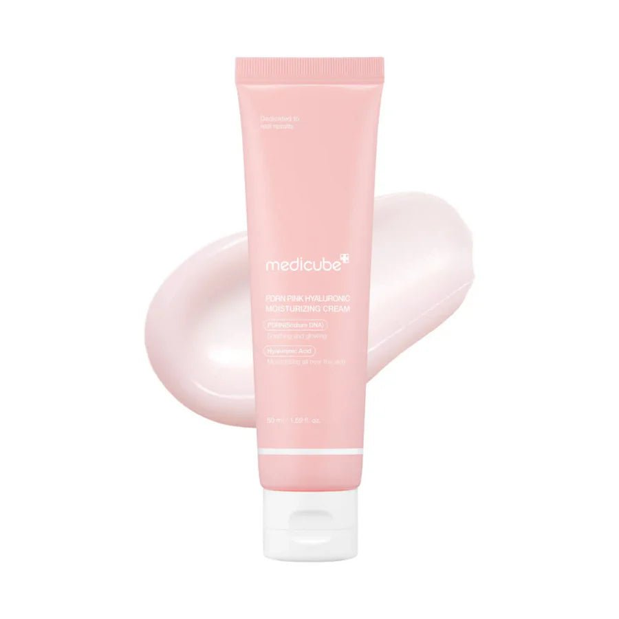 Medicube Creme Facial Rosa com PDRN e Peptídeos Hidratante e Firmador - Dermora