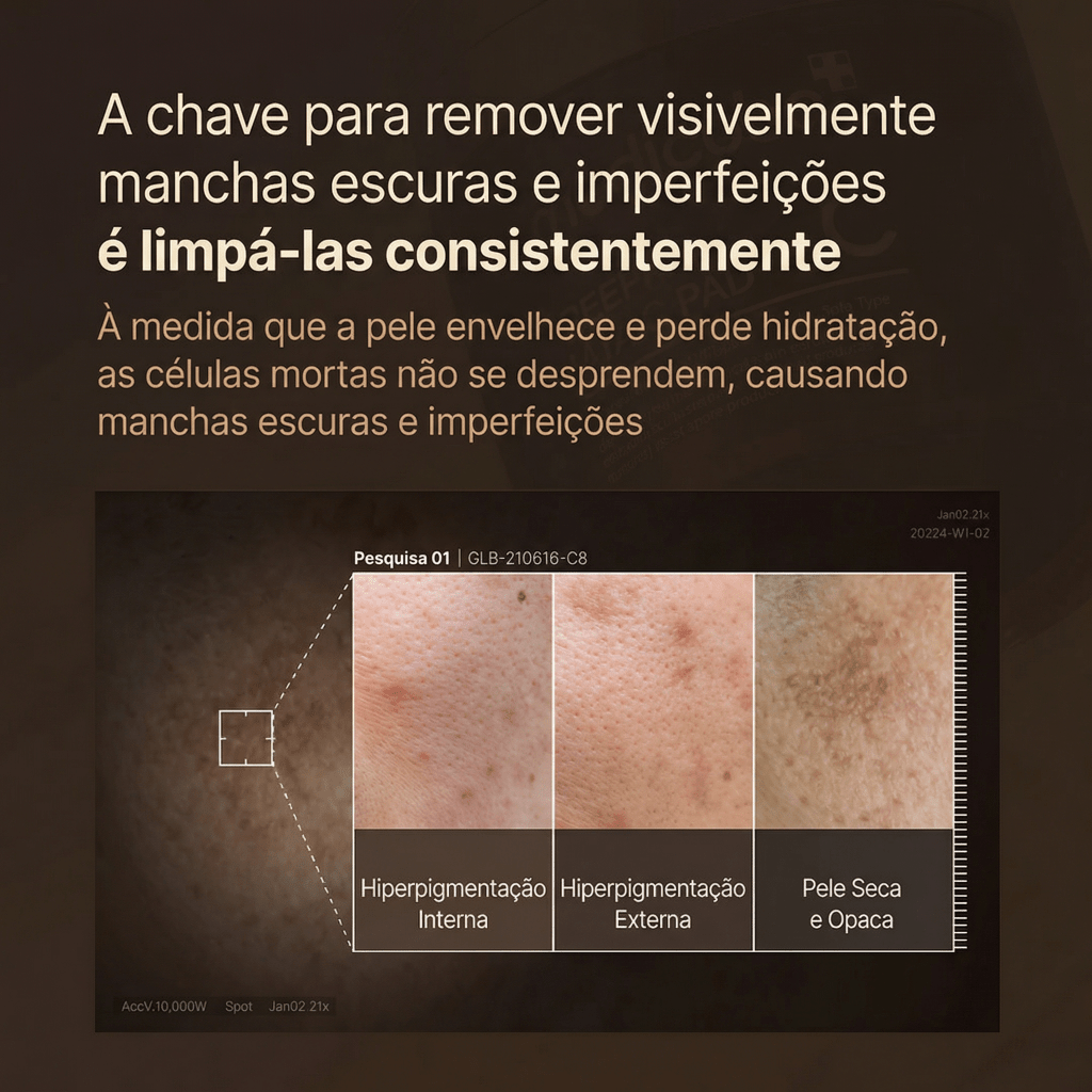 Medicube Discos de Vitamina C para Manchas e Iluminação da Pele - Dermora