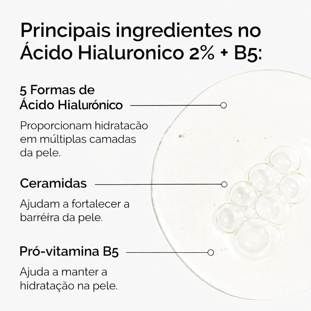 Sérum Ácido Hialurônico 2% + B5 com Ceramidas The Ordinary | Hidratação Multicamadas - Dermora