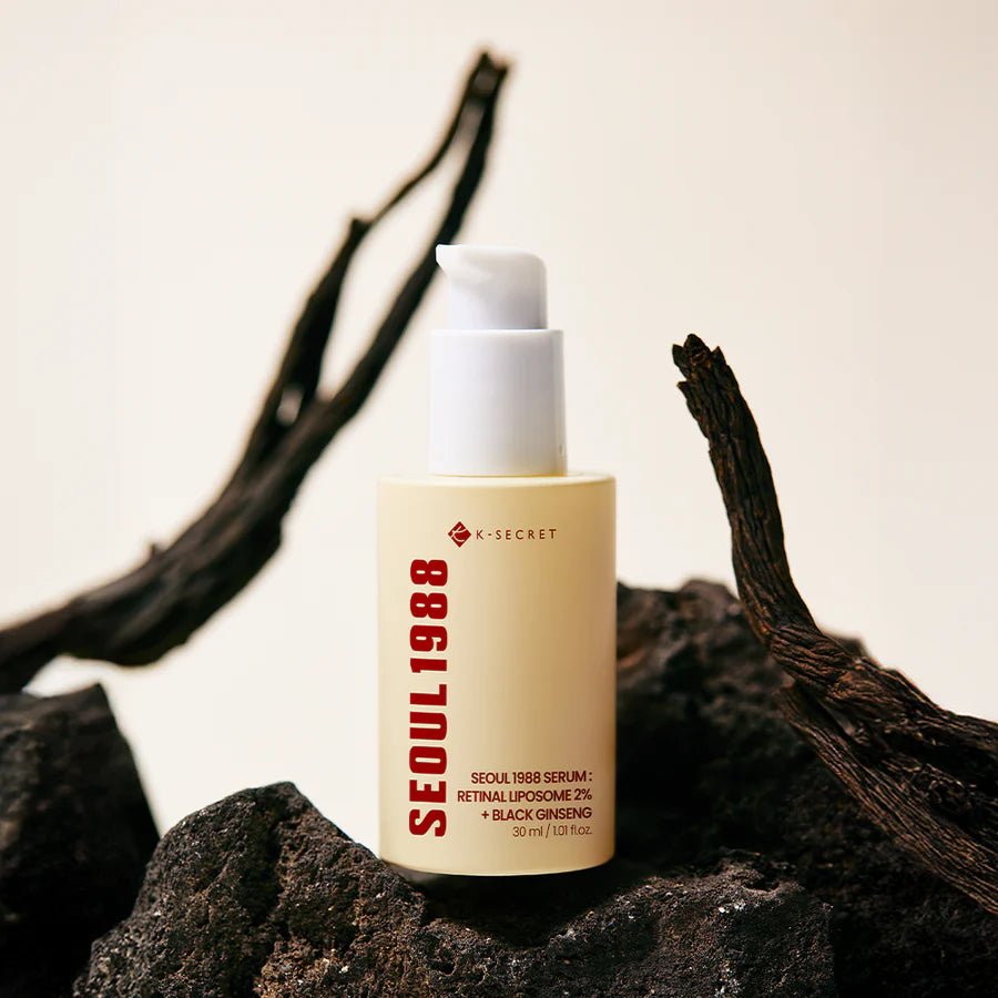 Sérum com Retinal 2% e Ginseng Preto K - Secret Seoul 1988 | Cuidado Antissinais - Dermora