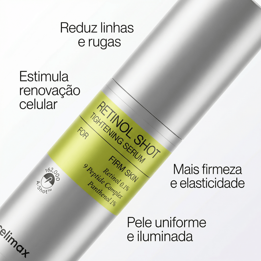 Sérum Retinol 0,1% Celimax | Aparência da Pele Mais Firme e Textura Uniforme - Dermora