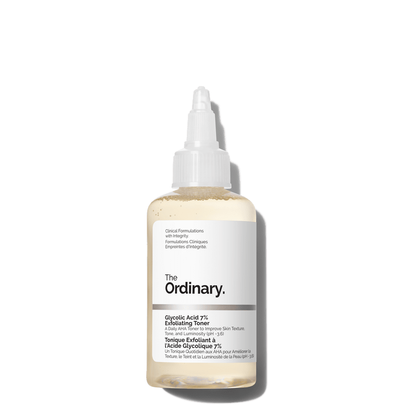 Tônico Esfoliante Ácido Glicólico 7% The Ordinary | Textura da Pele Mais Uniforme - Dermora