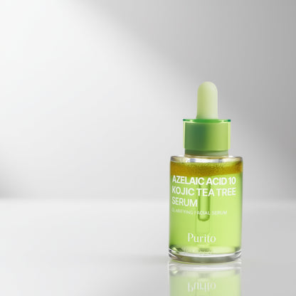 Pele mais uniforme com ácido azelaico e kójico.