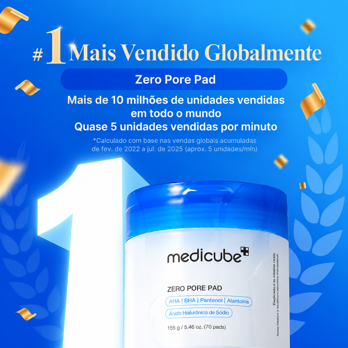 Discos Tonificantes Medicube Zero Pore Pad | Poros Limpos e Pele Mais Uniforme - Dermora