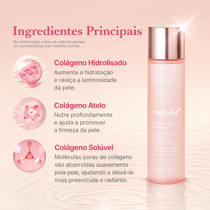 Textura do tônico de colágeno Medicube Triple Collagen