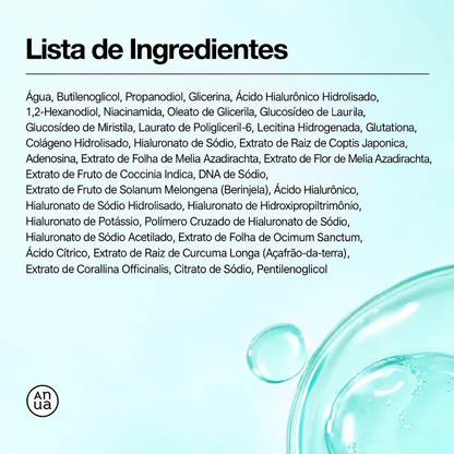 Sérum coreano Anua PDRN para pele desidratada e sem viço