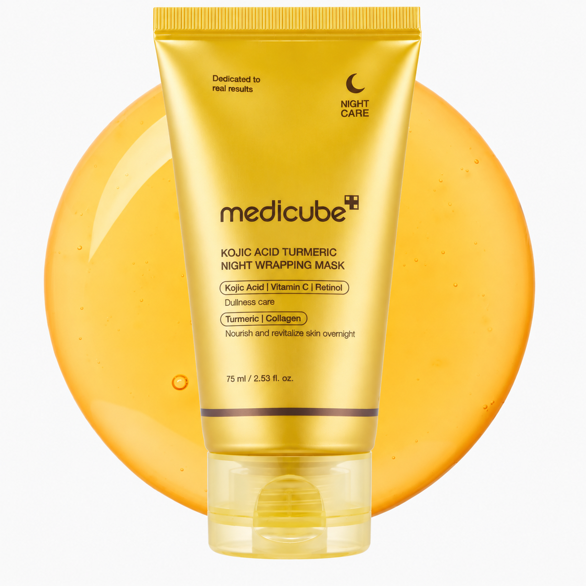 Máscara Noturna Medicube Ácido Kójico e Cúrcuma para Glow - Dermora