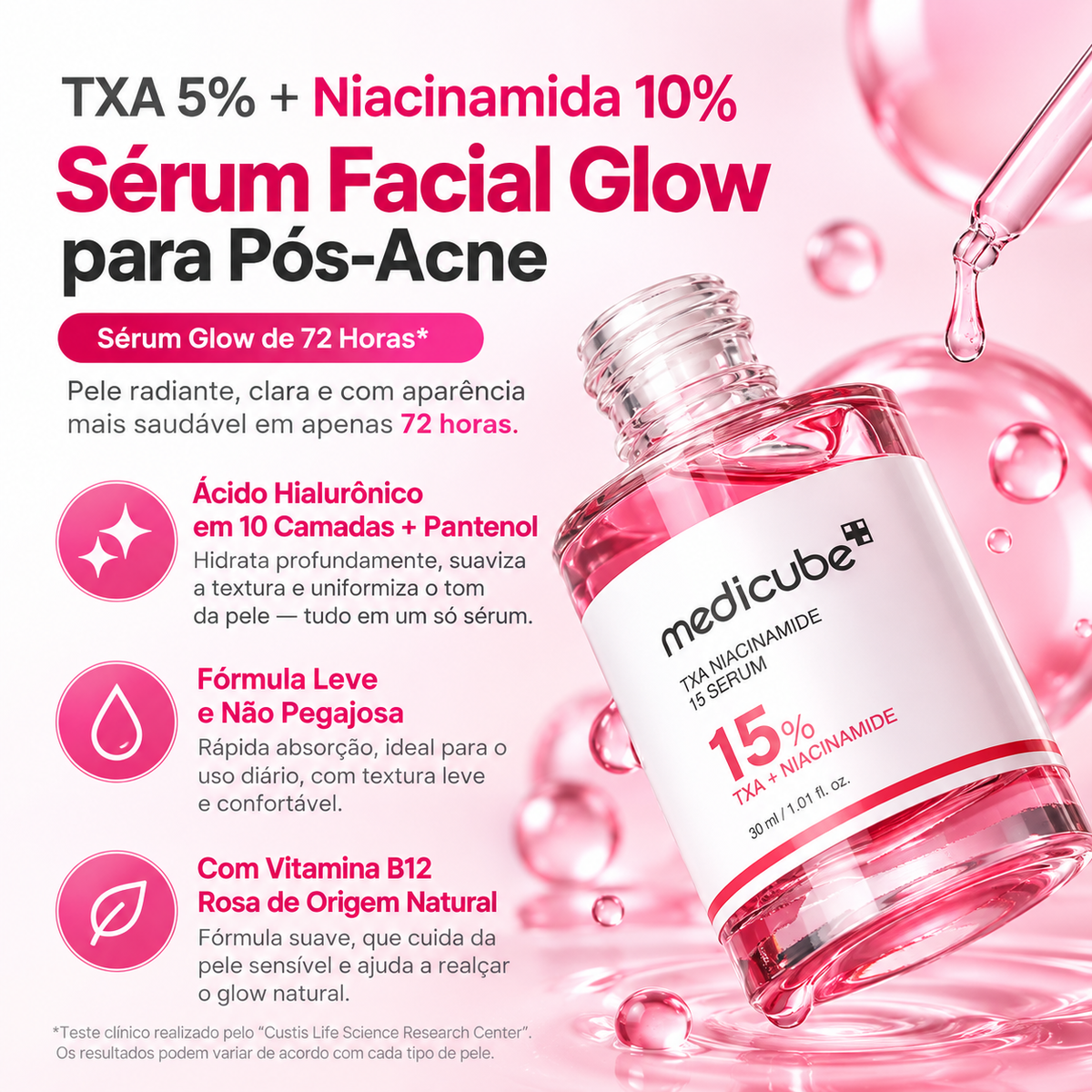 Sérum Medicube com ácido tranexâmico 5% para manchas