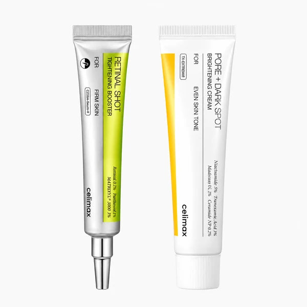 Kit Celimax Vita A Retinal Shot + Creme TXA para Manchas e Poros - Dermora