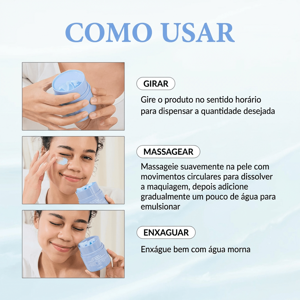 Bálsamo de Limpeza para Poros com Chá Verde e Guaiazuleno - Dermora