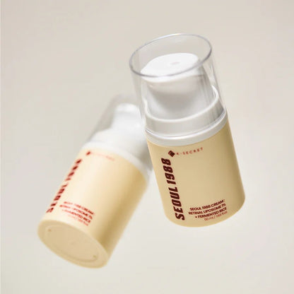 Creme com Retinal 1% e Arroz Fermentado K - Secret Seoul 1988 - Dermora