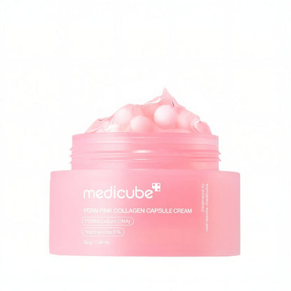 Creme Medicube PDRN Colágeno Rosa | Luminosidade e Tom Uniforme - Dermora
