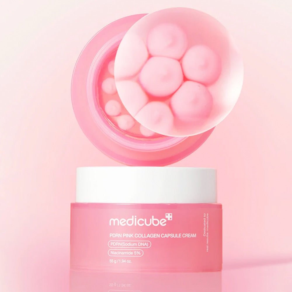 Creme Medicube PDRN Colágeno Rosa | Luminosidade e Tom Uniforme - Dermora
