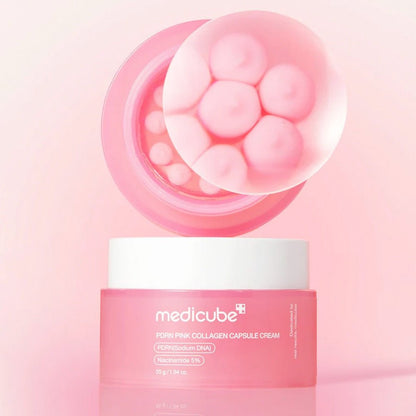 Creme Medicube PDRN Colágeno Rosa | Luminosidade e Tom Uniforme - Dermora
