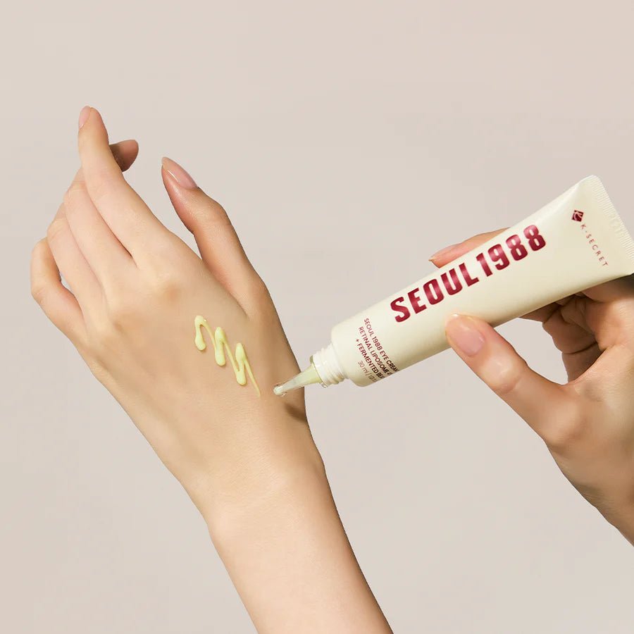 Creme para Olhos com Retinal 4% K - Secret Seoul 1988 – Cuidado Antissinais e Iluminador - Dermora