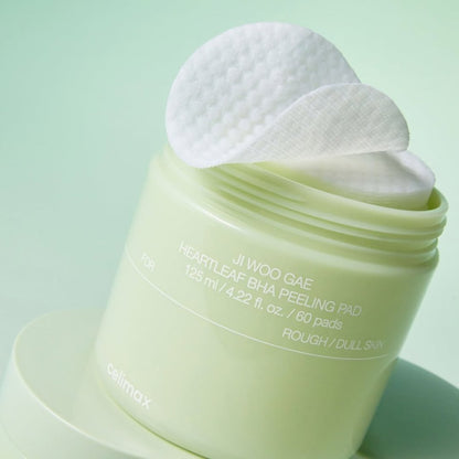 Disco Esfoliante Celimax Heartleaf BHA | Controle de Oleosidade e Poros - Dermora