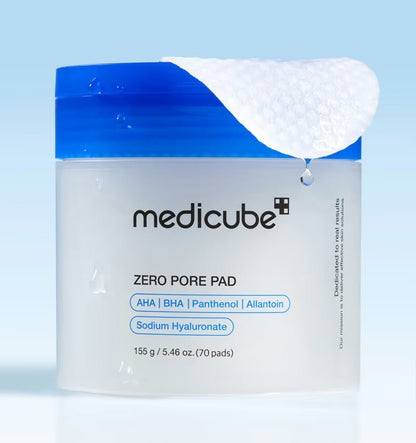 Discos Tonificantes Medicube Zero Pore Pad | Poros Limpos e Pele Mais Uniforme - Dermora