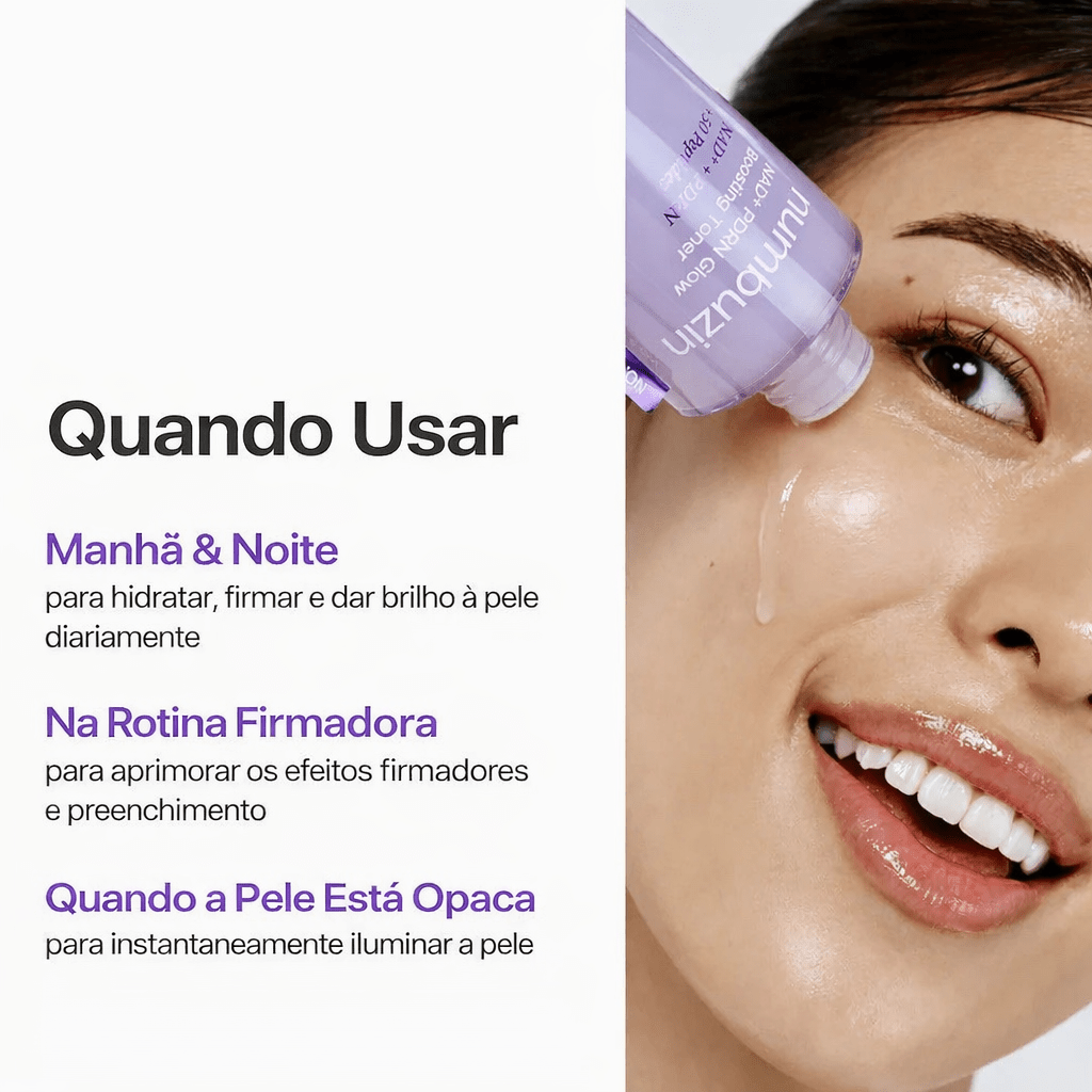 Kit Numbuzin No.9 NAD+ Bio Lift – Essência Firmadora + Tônico Iluminador - Dermora