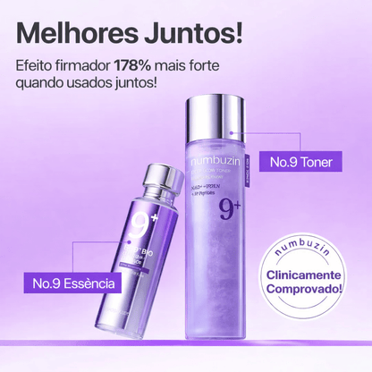 Kit Numbuzin No.9 NAD+ Bio Lift – Essência Firmadora + Tônico Iluminador - Dermora