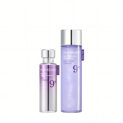 Kit Numbuzin No.9 NAD+ Bio Lift – Essência Firmadora + Tônico Iluminador - Dermora