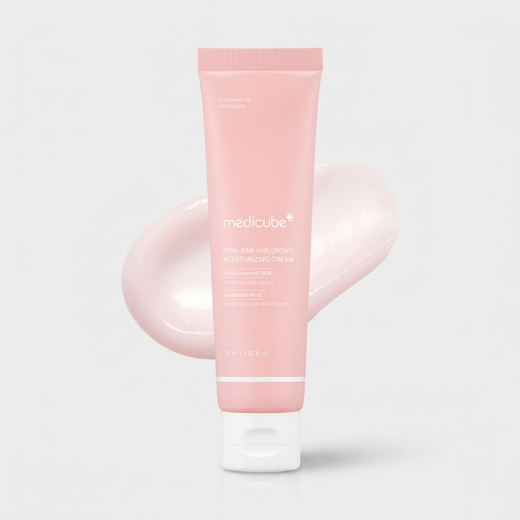 Medicube Creme Facial Rosa com PDRN e Peptídeos Hidratante e Firmador - Dermora