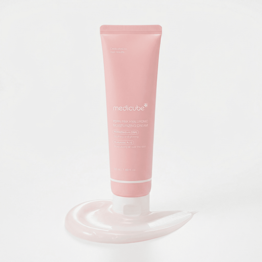 Medicube Creme Facial Rosa com PDRN e Peptídeos Hidratante e Firmador - Dermora