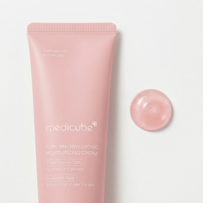 Medicube Creme Facial Rosa com PDRN e Peptídeos Hidratante e Firmador - Dermora