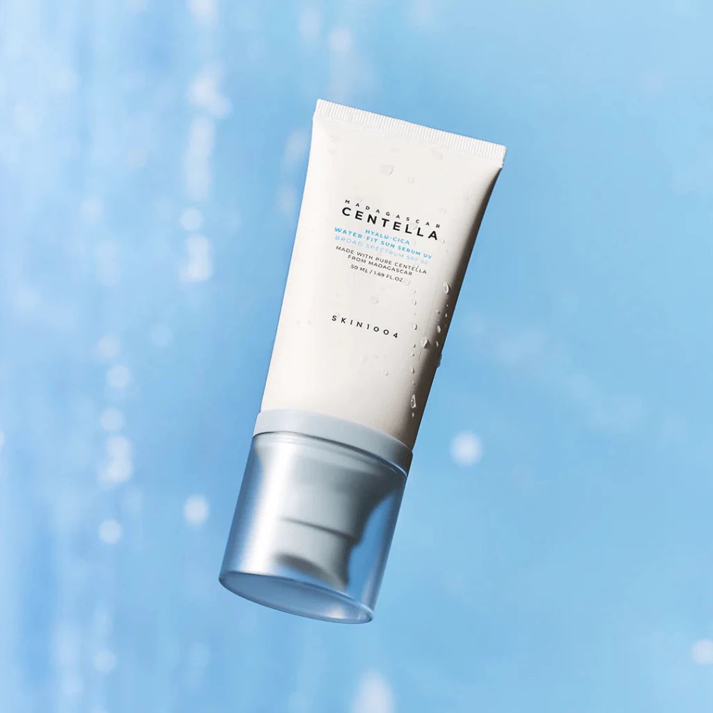 Protetor Solar Facial em Sérum SKIN1004 | Leve, Hidratante e Sem Resíduo Branco - Dermora
