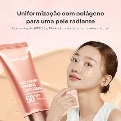 Protetor Solar Medicube com Colágeno – Firmador e Iluminador - Dermora