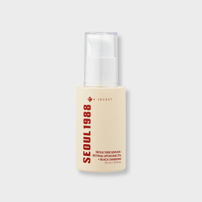 Sérum com Retinal 2% e Ginseng Preto K - Secret Seoul 1988 | Cuidado Antissinais - Dermora