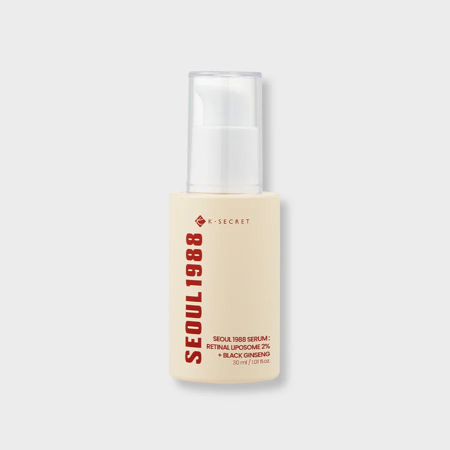 Sérum com Retinal 2% e Ginseng Preto K - Secret Seoul 1988 | Cuidado Antissinais - Dermora