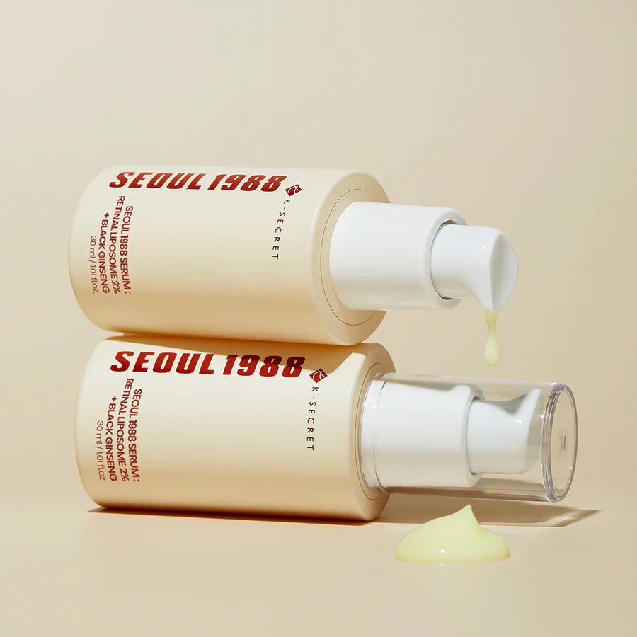 Sérum com Retinal 2% e Ginseng Preto K - Secret Seoul 1988 | Cuidado Antissinais - Dermora