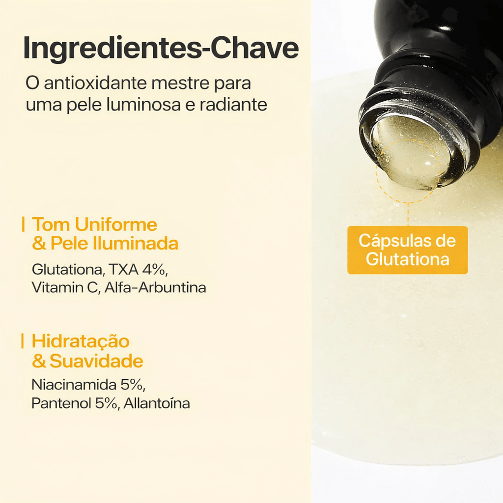 Sérum Facial Numbuzin Nº 5+ Glutationa e Vitamina C | Clareador de Manchas e Tom Uniforme - Dermora