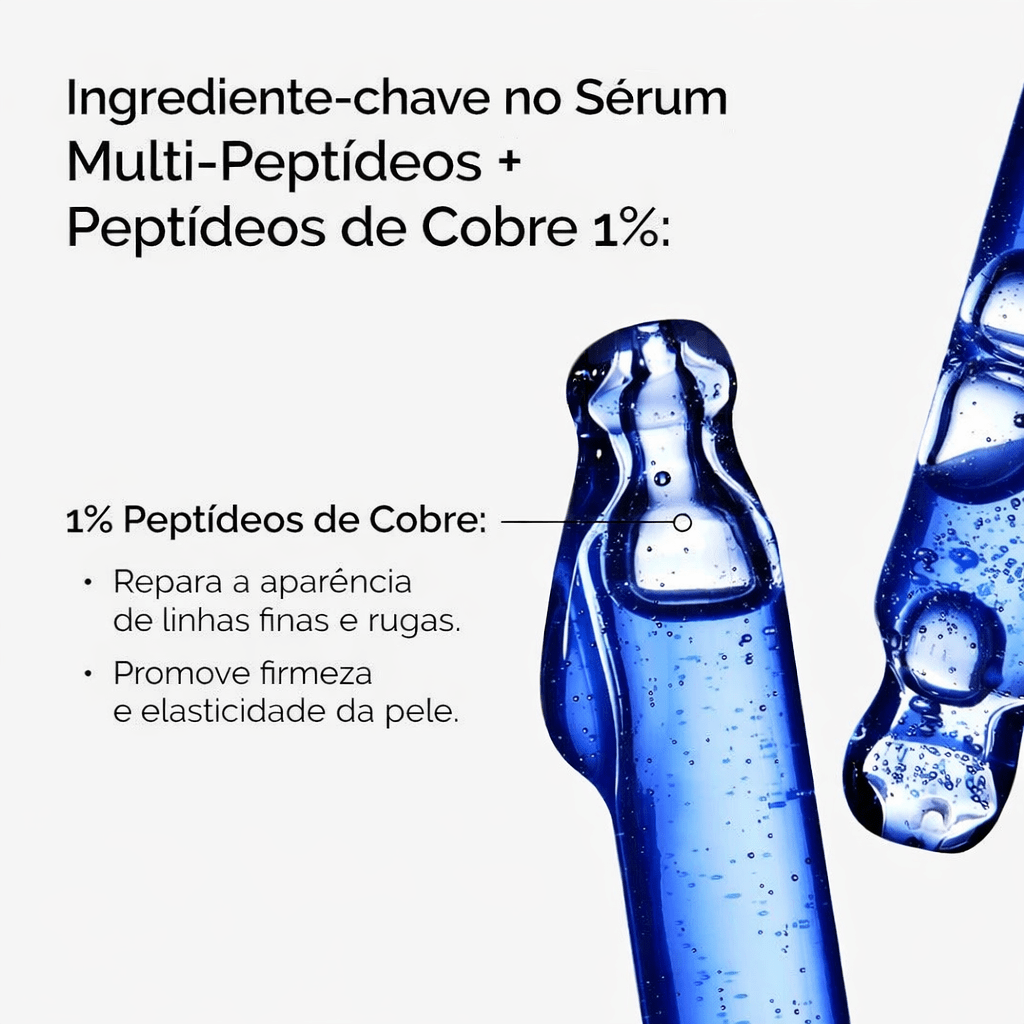 Sérum Multi - Peptídeo + Peptídeos de Cobre 1% The Ordinary | Aparência da Pele Mais Firme - Dermora