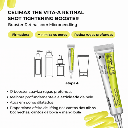 Sérum Retinal 0,1% Celimax | Aparência da Pele Mais Firme e Textura Uniforme - Dermora