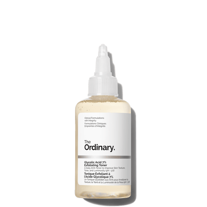 Tônico Esfoliante Ácido Glicólico 7% The Ordinary | Textura da Pele Mais Uniforme - Dermora